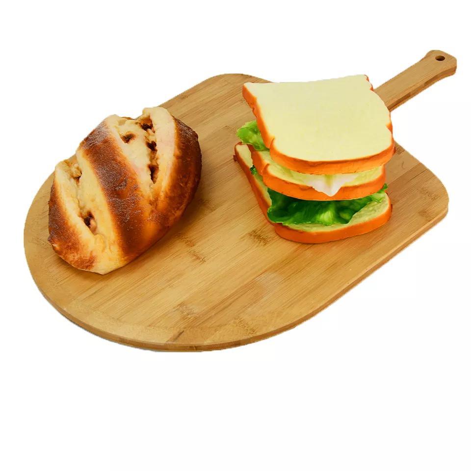 20 Inch Natural Bamboo Wooden Pizza Paddle with Long Wood Handle