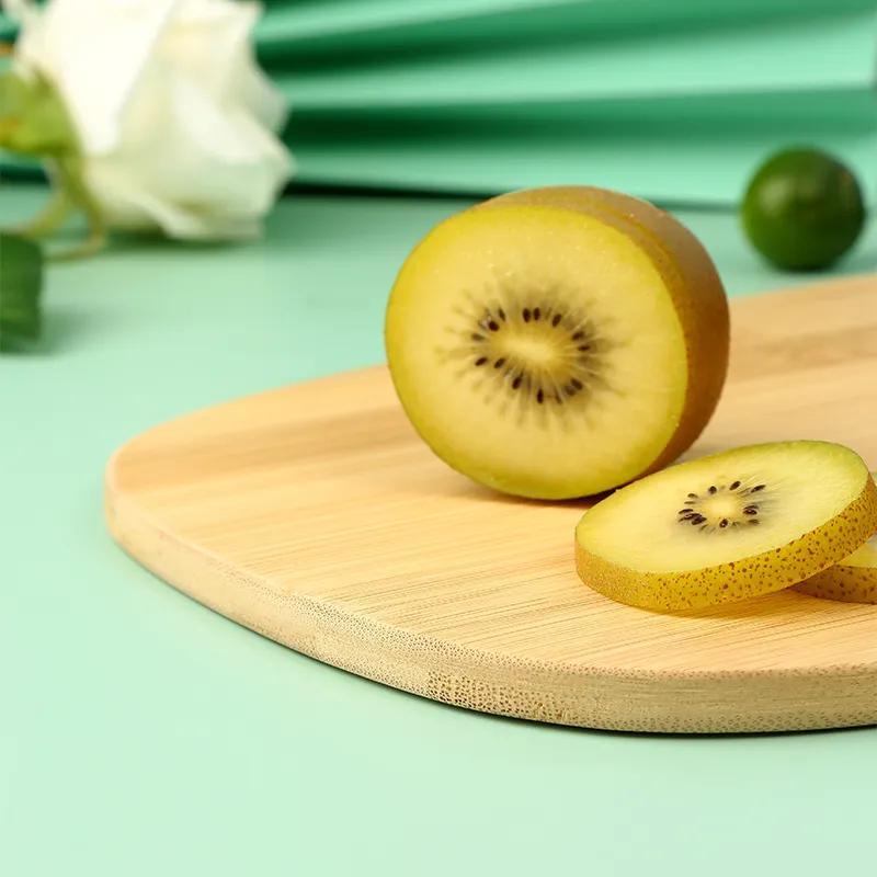 Bamboo Paddle Shape Cutting Board Chopping Blocks with Color Handle for Wholesale