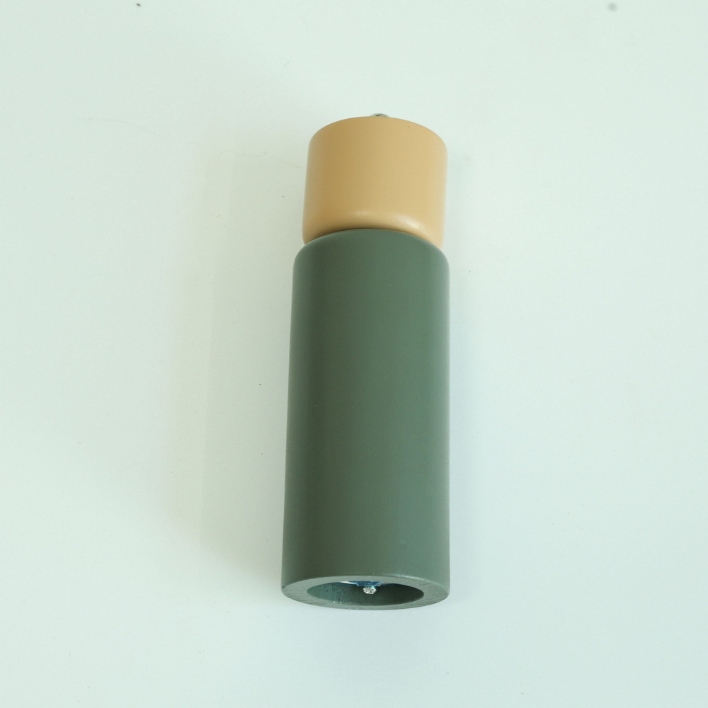 Premium Color Painted Wood Grinders Wooden Salt and Pepper Grinder Set with Adjustable Ceramic Grinding