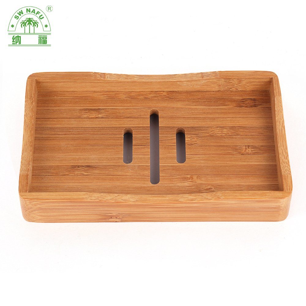 Luxury Custom Bamboo Soap Holder Bamboo Soap Box for Bathroom