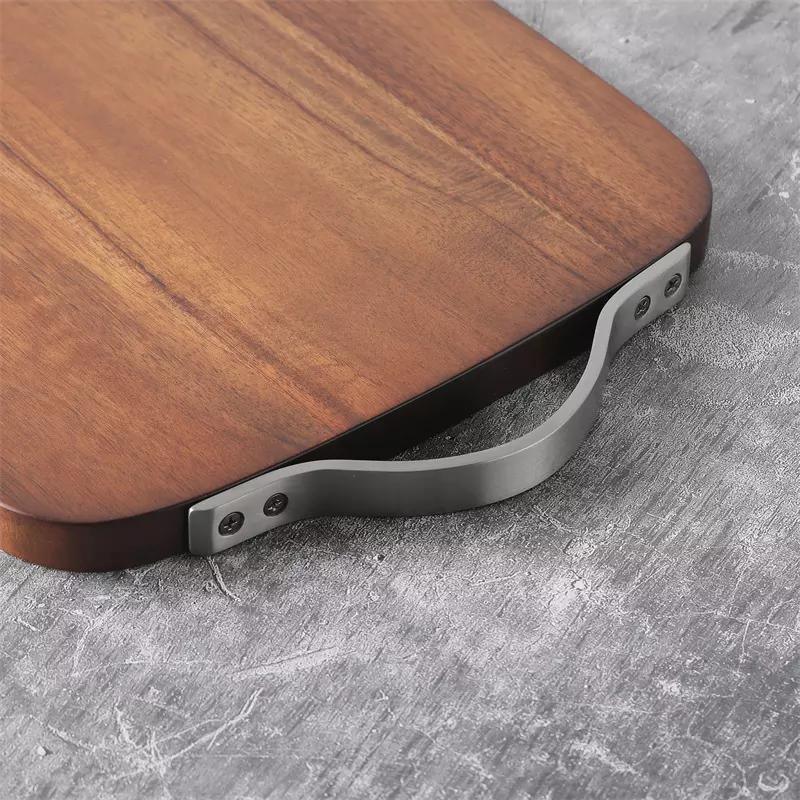 Vintage Kitchen Acacia Wood Cutting Board with Handle