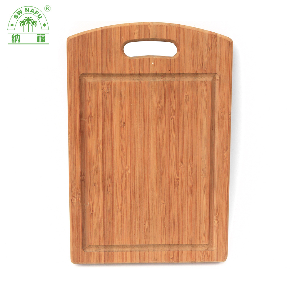Organic Extra Large Thick Bamboo Wood Cutting Board with Juice Groove and Handle