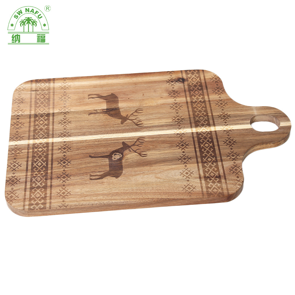Premium Quality Custom Acacia Wood Large Engraved Cutting Board Chopping Board Wholesale