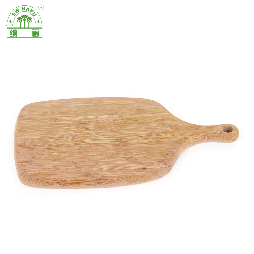High Quality Bamboo Pizza Bread Cheese Cutting Board with Handle From Fujian Factory