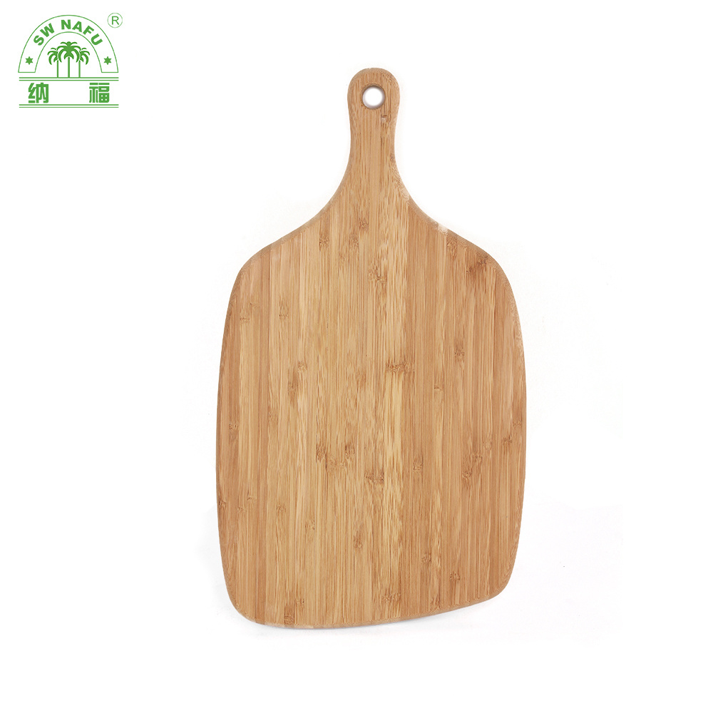 High Quality Bamboo Pizza Bread Cheese Cutting Board with Handle From Fujian Factory