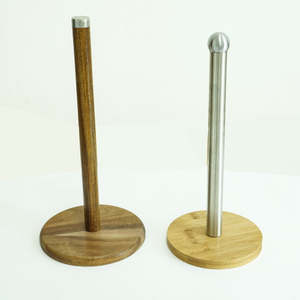 Simply Durable Wooden Paper Towel Holder Bamboo Toilet Paper Holder From Fujian Factory