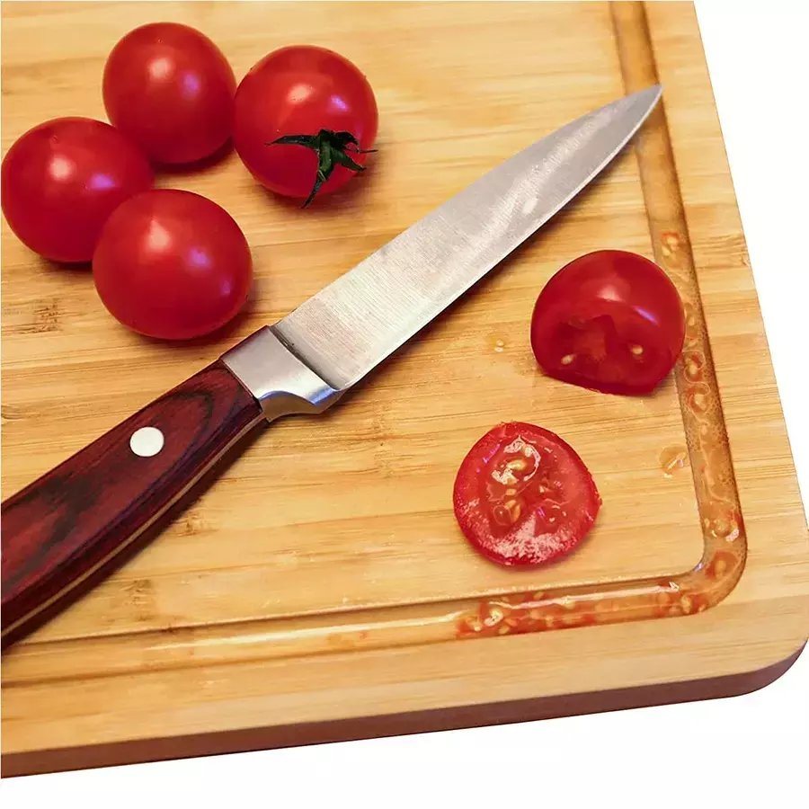 Amazon Hot Selling Custom Rectangle Bamboo Chopping Board Sets