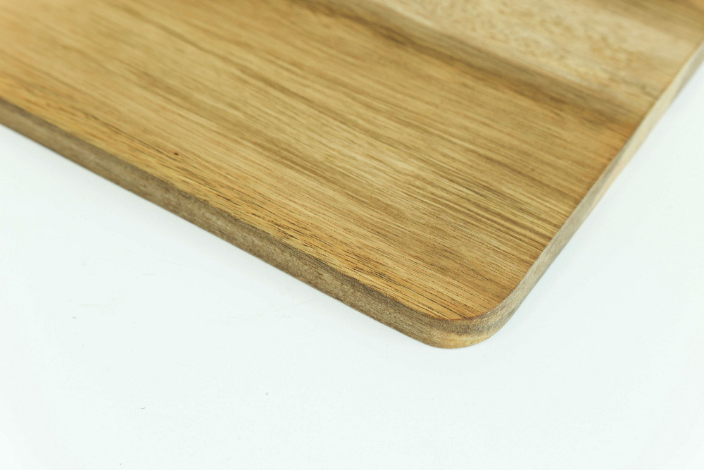 Paddle Shape Acacia Wood Bread Cutting Board Wood Serving Board with Handle