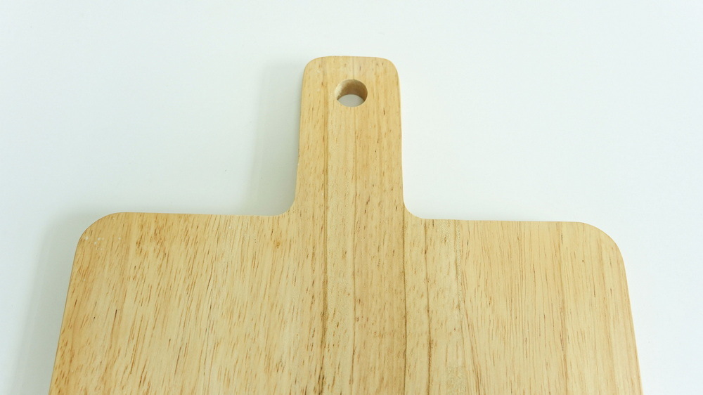 White Color Beech Wood Cutting Board Wood Marble Cheese Board with Handle