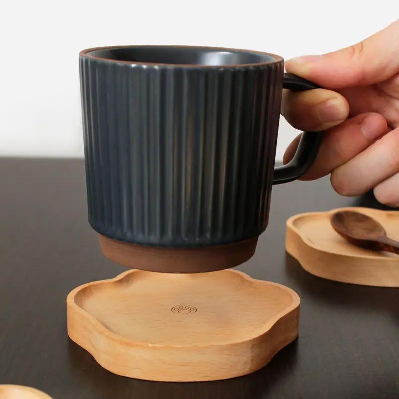 Home Decor Wooden Coasters for Drinks Kitchen Wood Drink Coasters for Home Bar