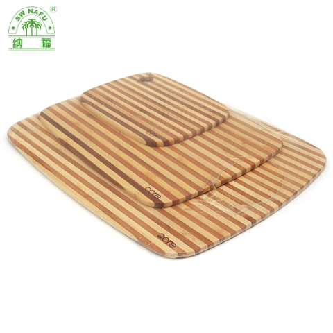 Hot Sale Zebra Stipe 3 Piece Bamboo Cutting Board Set Wholesale