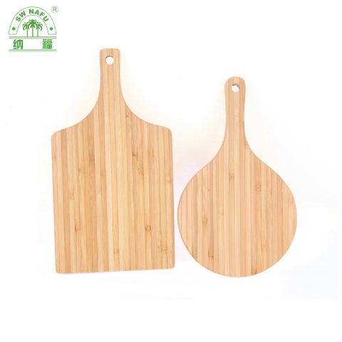 Portable Mini Bamboo Cutting Board Pizza Chopping Board with Handle