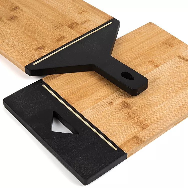 Bamboo Serving Food Chopping Cutting Board with Handle