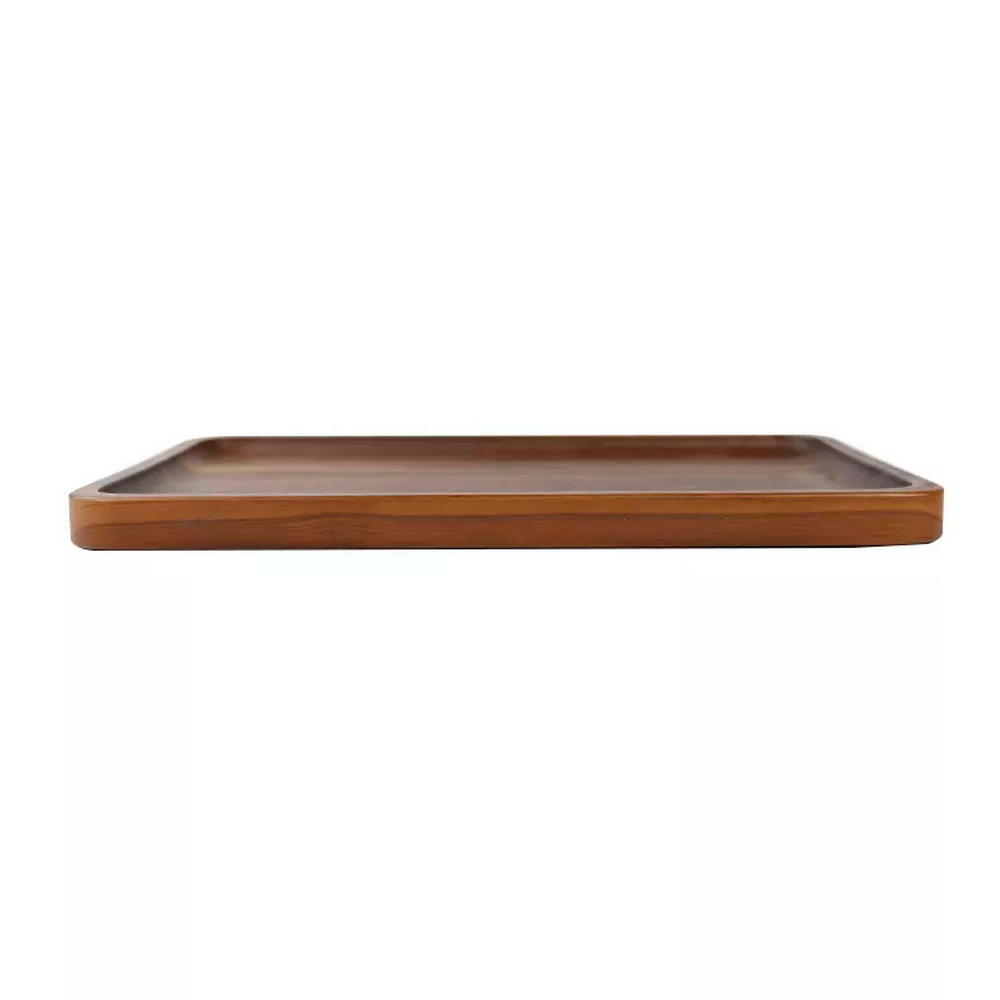 Restaurant Hotel Portable Elegant Appetizer Black Walnut Wood Serving Tray