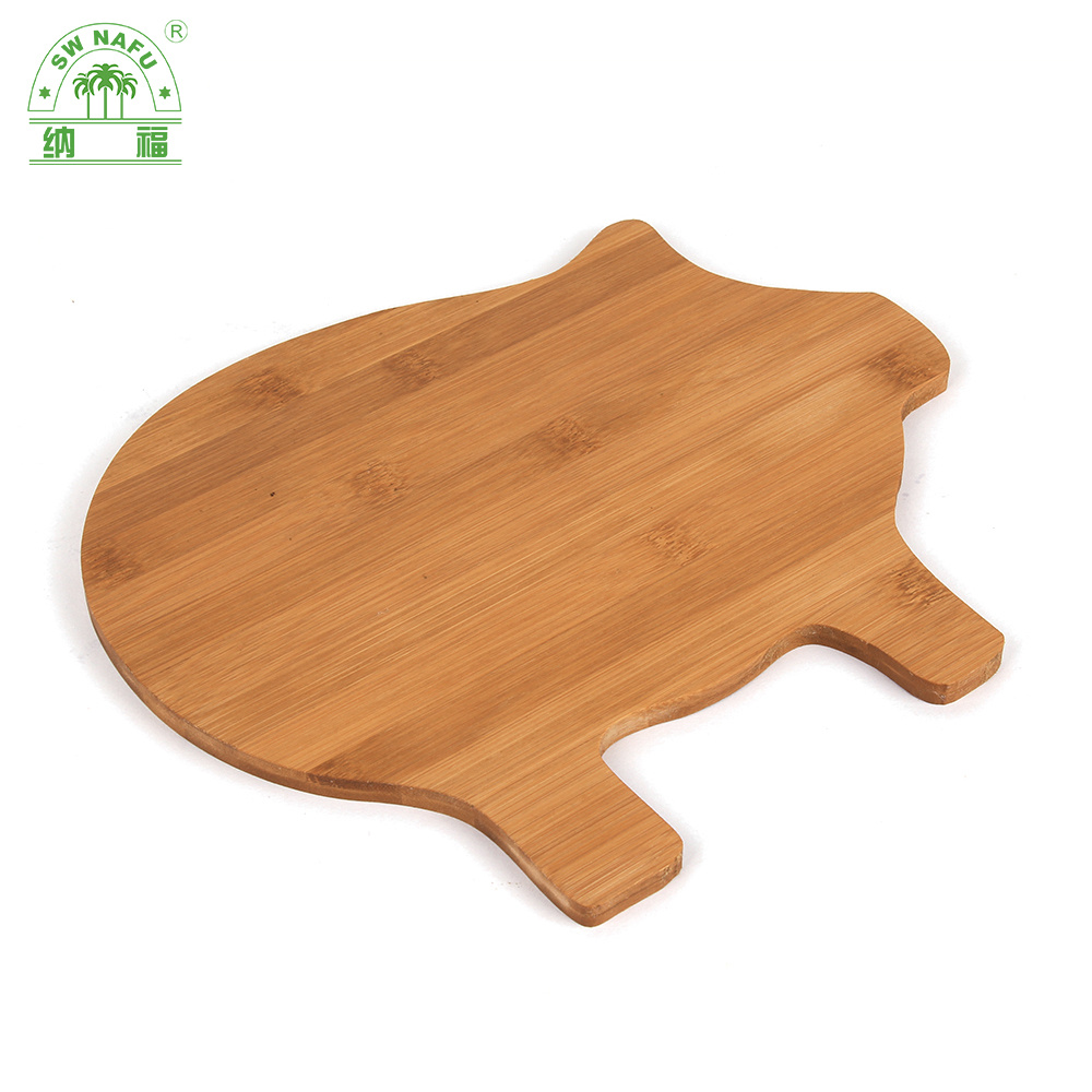 Custom Animal Shape Wooden Pig Shaped Bamboo Wood Cutting Board