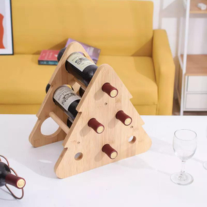 Decoration Living Room Fancy Luminous Creative Bamboo Wine Ornaments Storage Rack for Restaurant Kitchen Bar