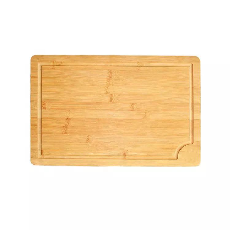 Organic Bamboo 3-Piece Bamboo Cutting Board Cutting Board Set of 3 with Juice Groove and Handles