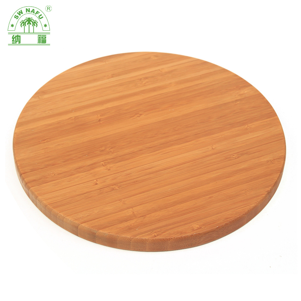 Lively Thick Small Round Bamboo Cutting Board Cheese Board