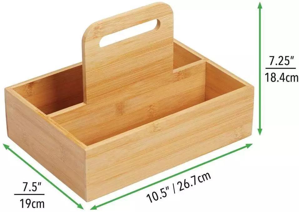Bathroom Bathroom Bamboo Cosmetic Shelf Desktop Storage Box