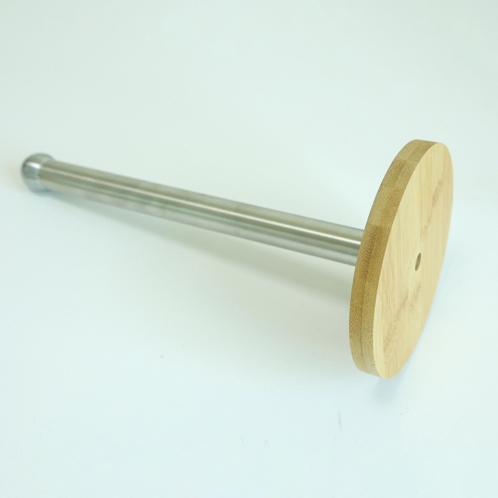 Free Standing Bamboo Toilet Paper Holder Stand