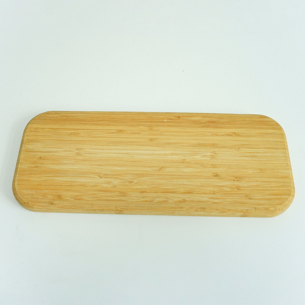 Three Compartments Bamboo Portion Plate Divided Dinner Snack Plates