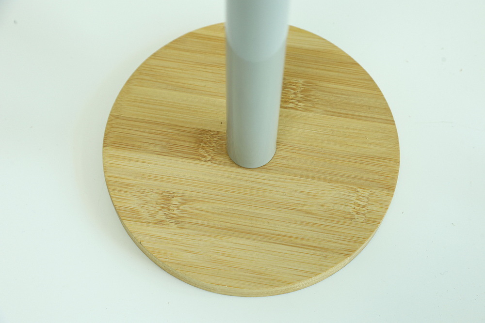 Free Standing Bamboo Toilet Paper Holder Stand