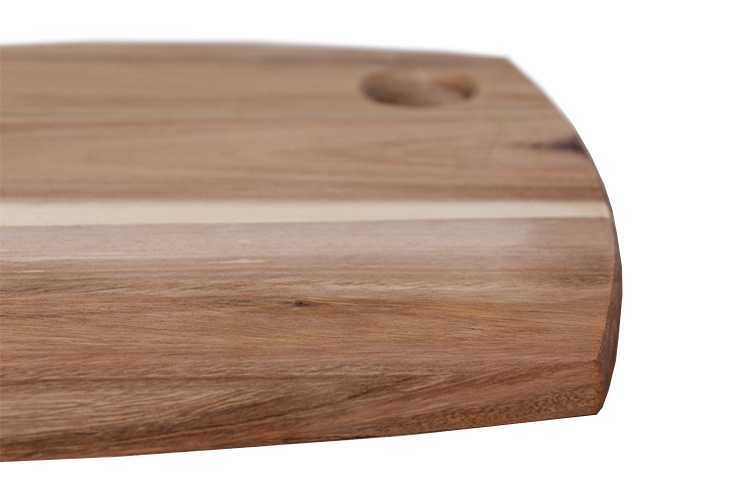 High Quality Natural Acacia Wooden Cutting Board with Hanging Hole for Kitchen