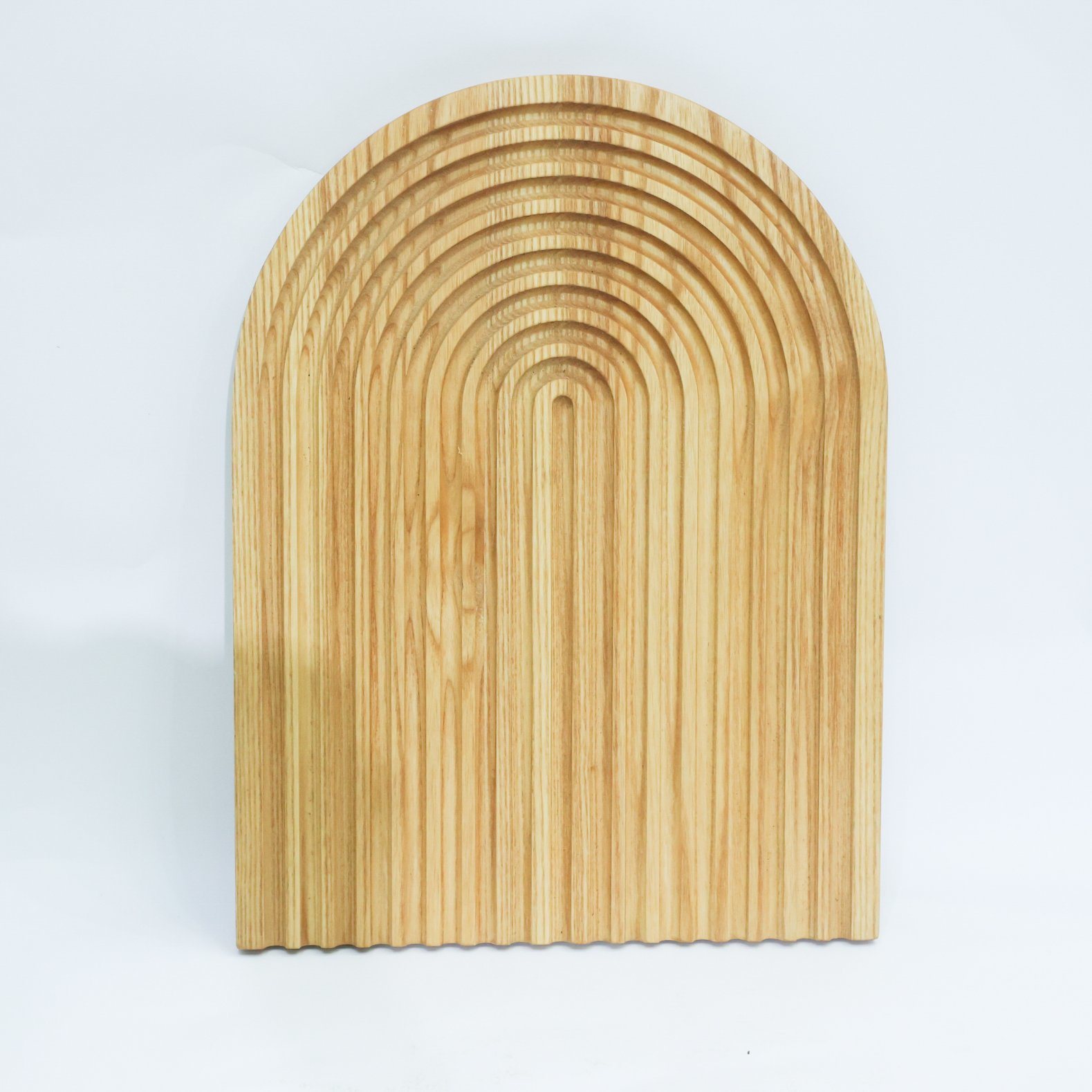 Decorative Rubber Wood Charcuterie Board, Unique Serving Tray, Wooden Serving Board for Home, Kitchen Decor