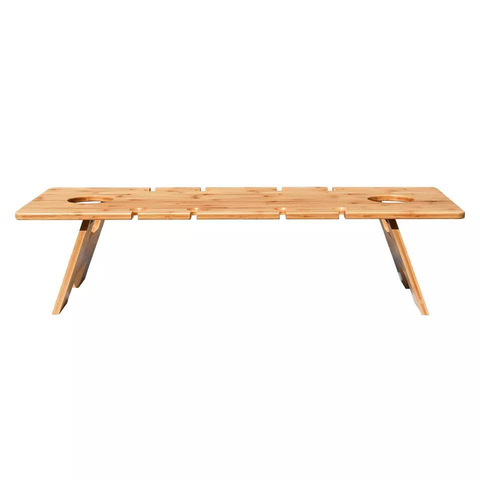 Bamboo Folding Wooden Picnic Table for Outdoor Camping
