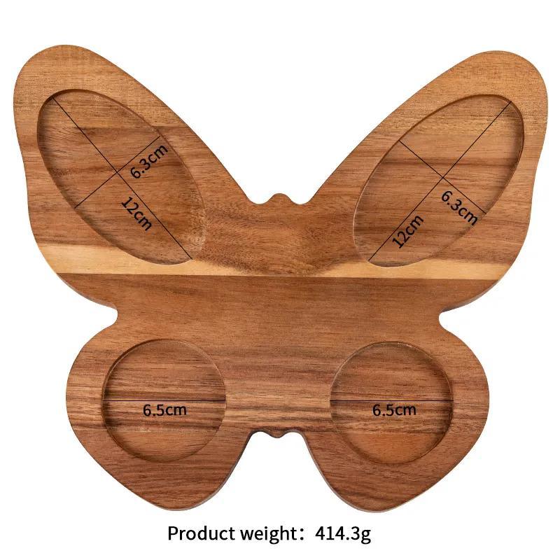 Butterfly Shape Wood Serving Board Serving Tray Acacia Cheese Board Plate Charcuterie Boards