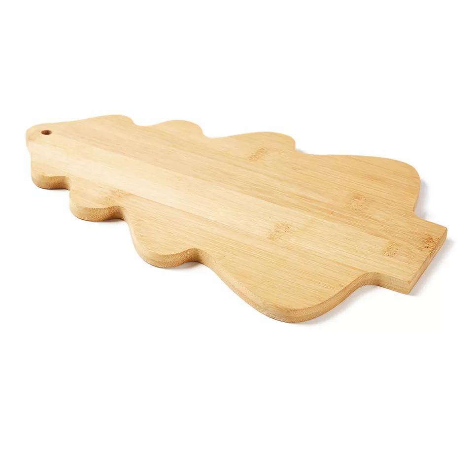 Christmas Tree Shape Cutting Board Bamboo Kitchen Chopping Blocks Fruit Vegetables Cutting Board Wood Breakfast Board