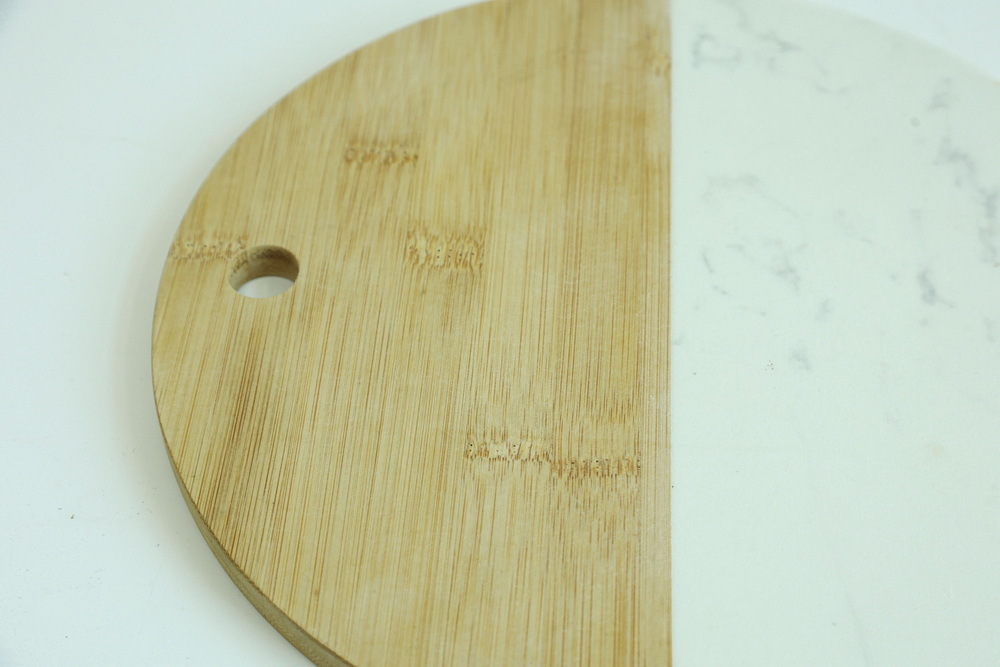 New Products Custom Made Round Bamboo and Marble Chopping Board