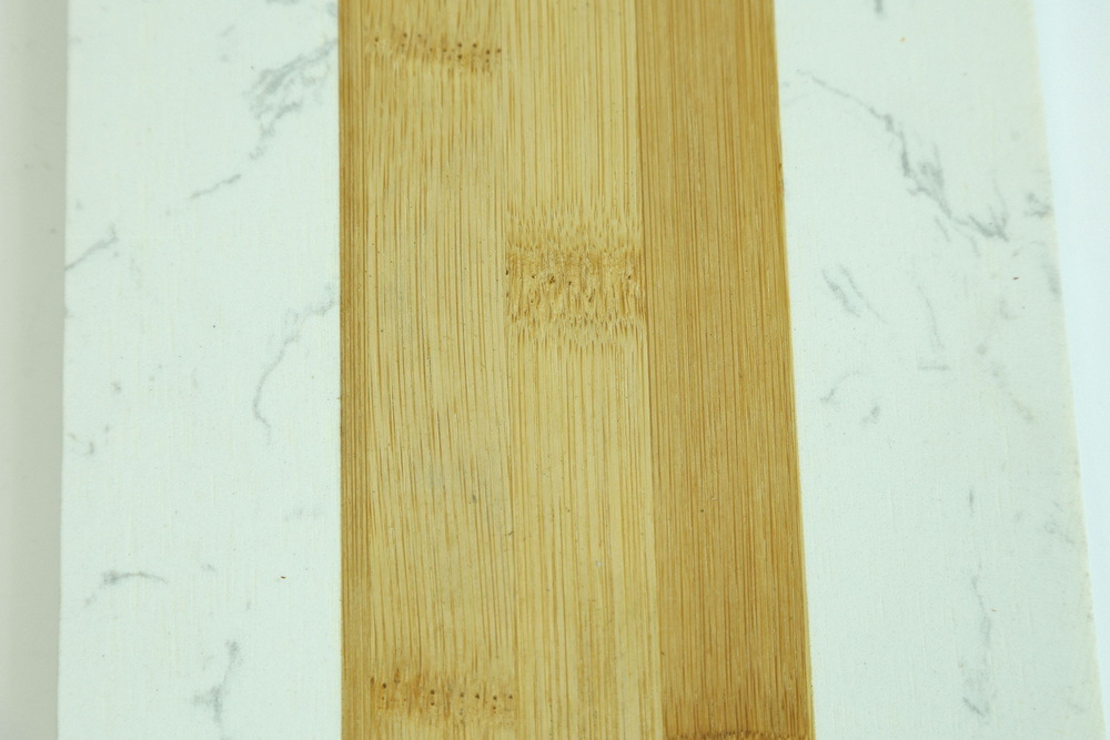 Unique and Stylish Bamboo Marble Cheese Board Serving Board