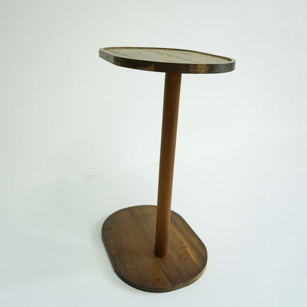 Factory Supply Black Color Modern Wood Side Table Side Coffee Table Wooden Corner Table