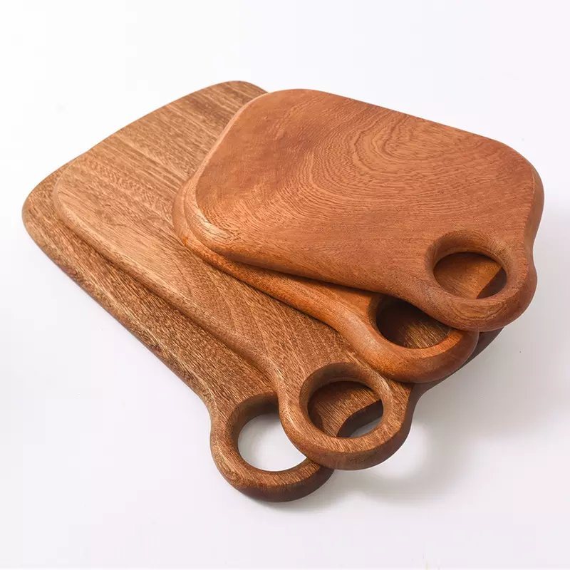 Wholesale Custom Logo Ebony Wood Fruit Board Bread Board Wooden Cutting Board