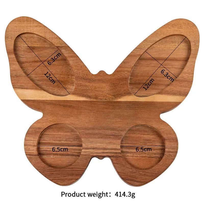Butterfly Shape Wood Serving Board Serving Tray Acacia Cheese Board Plate Charcuterie Boards