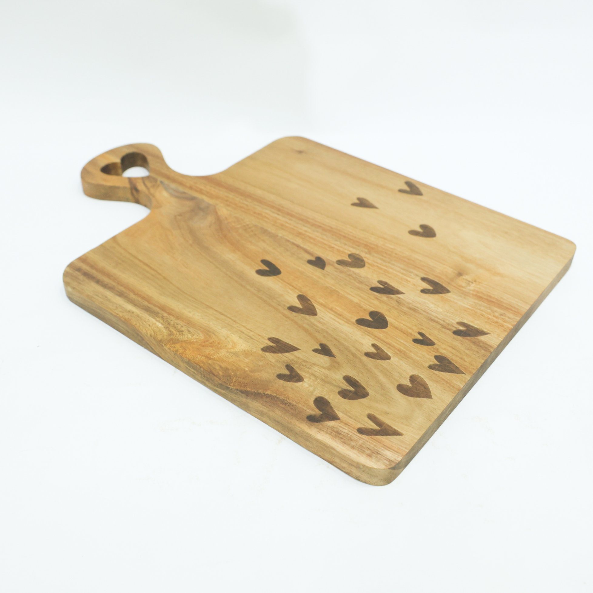 Custom Paddle Shape Serving Board with Handle and Lasering Logo
